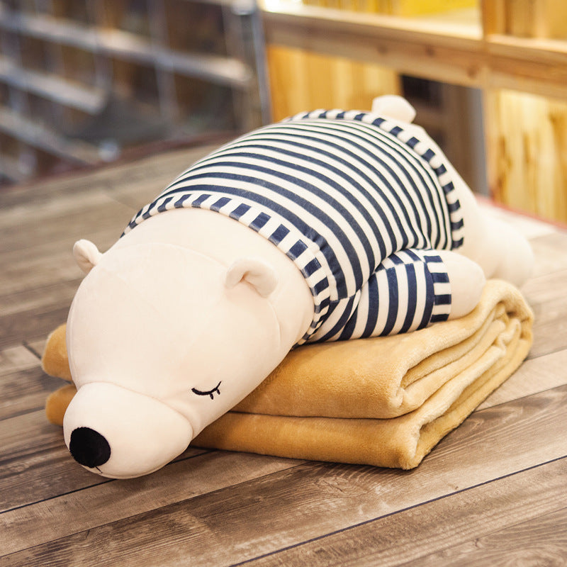 Pillow Quilt Air Conditioning Blanket Coral Fleece