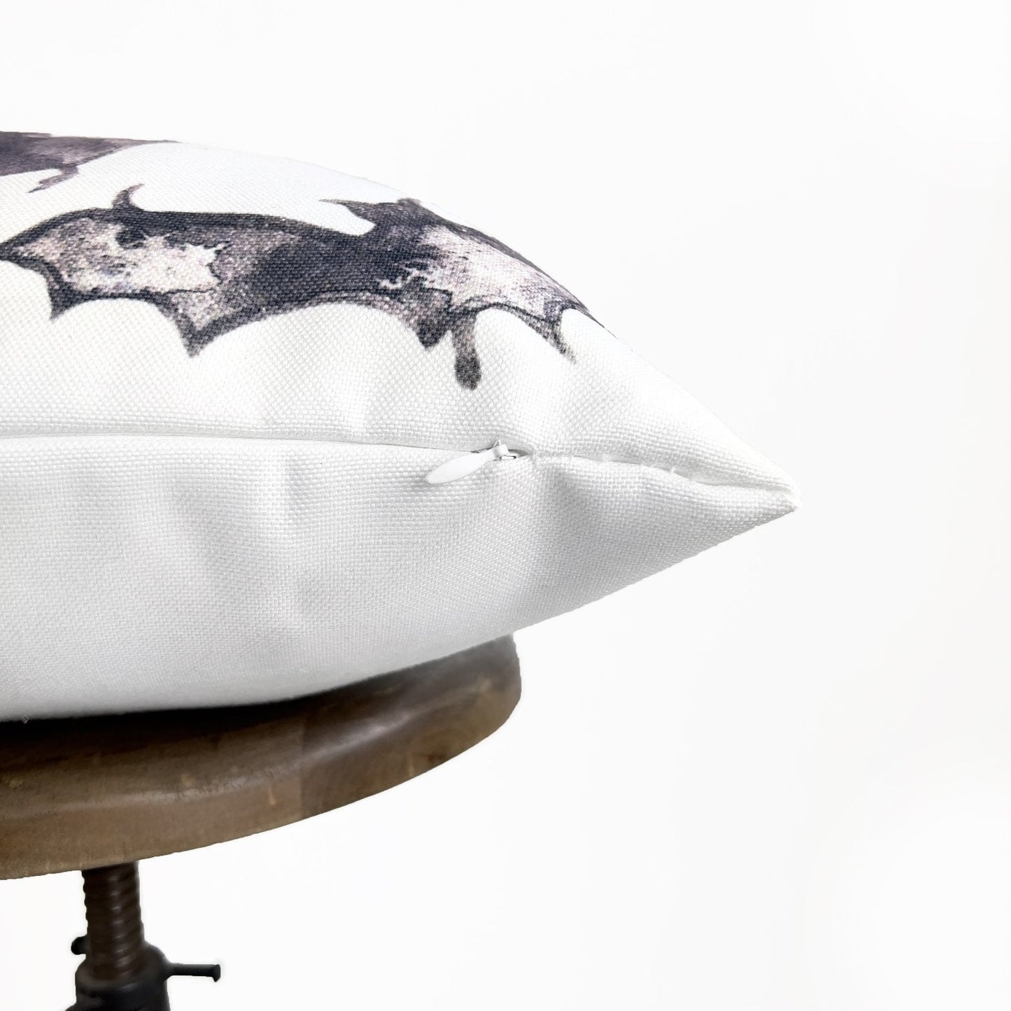 Bats on White Pillow Cover