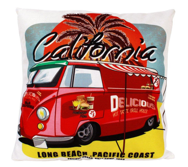 California Food Bus | Pillow Cover